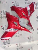 تصویر قاب (کاور) بغل انجین اصلی tvs تی وی اس راکس سفید قرمز انژکتور (دوطرف) 