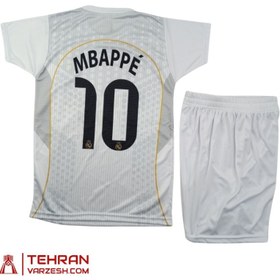 تصویر کیت ورزشی رئال مادرید طرح امباپه 