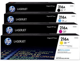 تصویر كارتريج HP216A در چهاررنگ غيرقابل شارژ بدون گارانتي Magenta-W2413A/yellow-W2412A/black-W2410A/cyan-W2411A