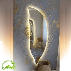 تصویر آینه قدی بکلایت - طرح پر 