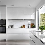 تصویر کابینت تمام سفید های گلاس ای جی تی 