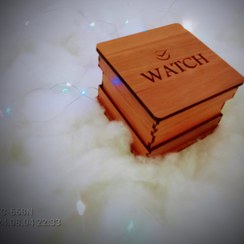 تصویر جعبه چوبی ساعت مچی مدل درپوش Watch box