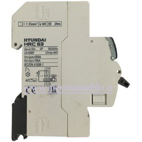 تصویر کلید محافظ جان سه پل+نول 63 آمپر هیوندای مدل 63AF (HRC63) Residual Current Circuit Breaker Hyundai 63AF (HRC63)