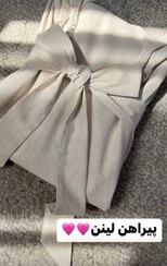 تصویر پیراهن لینن کلوش 