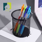 تصویر جا قلمی توری فلزی Metal mesh pen holder
