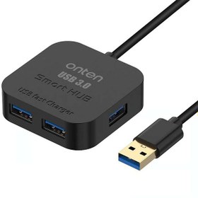 تصویر هاب USB اونتن 4 پورت مدل Onten OTN-35210 ONTEN USB 3.0 TO 4 USB 3.0 HUB OTN-35210