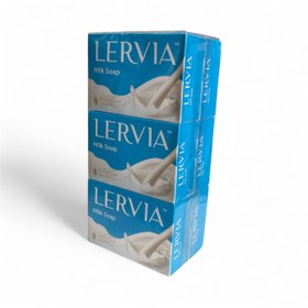 تصویر صابون شیر لرویا اصل اندونزی – بسته ۶ عددی (۹۰ گرم هر صابون) | روشن‌کننده و مرطوب‌کننده پوست با پروتئین شیر و ویتامین E - صابون شیر لرویا اصل اندونزی ۹۰گرم کارتن ۷۲عددی 