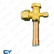 تصویر شیر سرویس کولرگازی 5/8 صاف 