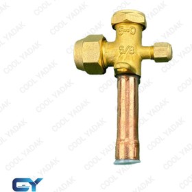 تصویر شیر سرویس کولرگازی 5/8 صاف 