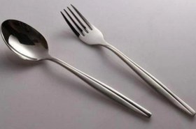 تصویر قاشق و چنگال استیل یونیک ۱۲ پارچه مناسب ۶ نفر 