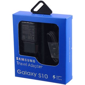 تصویر شارژر دیواری فست شارژ Samsung Galaxy S10 EP-TA200 2A 15W + کابل تایپ سی 