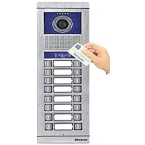 تصویر پنل آیفون تصویری سیماران مدل شانزده واحدی کارتخوان فرداد VFBC16D/N Card reader Video door phone panel sixteen unit Simaran model VFBC16D/N Fardad