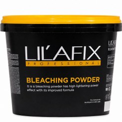 تصویر پودر دکلره حرفه‌ای لیلافیکس به صورت پیمانه ای و سطل دو کیلو گرمی - سه پیمانه LILAFIX Professional Bleaching Powder