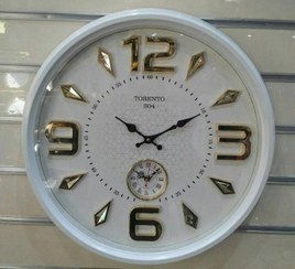 تصویر ساعت دیواری تورنتو 304 دوزمانه Torento 304 Clock