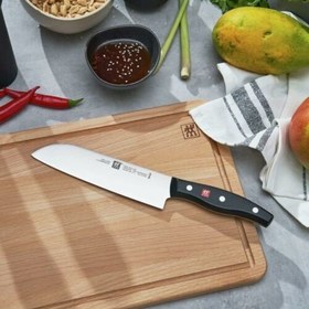 تصویر چاقوی ۱۸سانت سانتوکو زولینگ مدل تویین پولوکس zwilling twin pollux santoku 18cm 