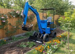 تصویر میکرو بیل مکانیکی چرخ لاستیکی 