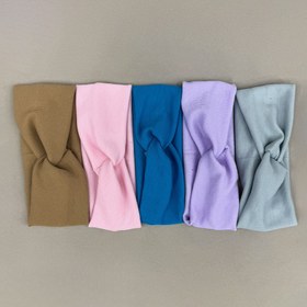 تصویر هدبند گره ای رنگی 