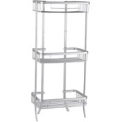 تصویر قفسه حمام پیسو مدل BN-3 | نقره ای | 