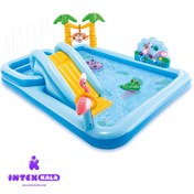 تصویر استخر بادی کودک اینتکس مدل 57161 با سرسره 