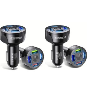 تصویر شارژر فندکی 4پورت 35وات مدل TE-094 