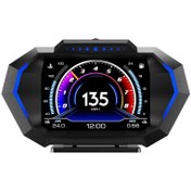 تصویر هدآپ دیسپلی Head-up Display خودرو دارای کانکتور OBD2 مدل P24 