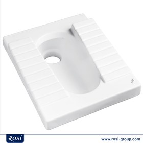 تصویر توالت آسیایی رسی مدل لاین - درجه Rosi