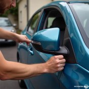 تصویر نصب آینه تاشو برقی خودرو 