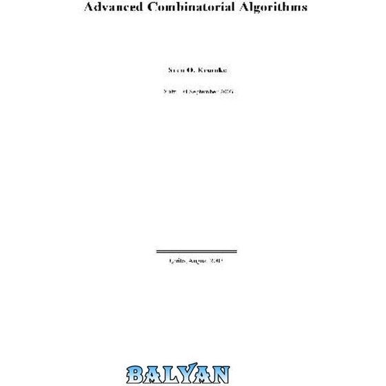خرید و قیمت دانلود کتاب Advanced Combinatorial Algorithms 001 | ترب