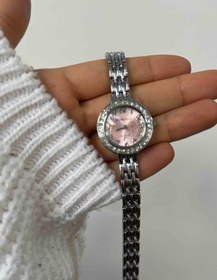 تصویر ساعت هانگری گرد دور نگین 