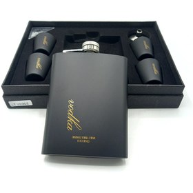تصویر ست قمقمه جیبی 4شات مدل ودکا کد L530412 