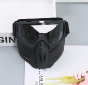 تصویر فیس گارد موتور سواری شیشه شفاف مدل جدید 