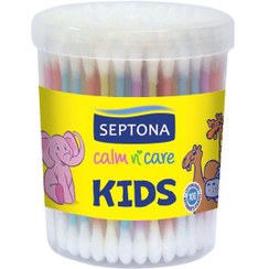 تصویر گوش پاک کن کودک سپتونا 100 عددی Cotton Swab For Kids