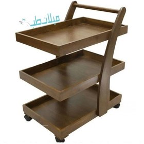 تصویر ترالی چوبی چرخدار ماساژ ریلکس Relax 