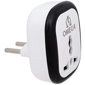 تصویر تبدیل ۳ به ۲ امگا ساده Omega 3 to 2 Power Plug Adapter