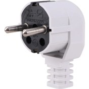 تصویر دوشاخه برق ارت دار برنجی کوشا نگین نور 