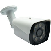 تصویر دوربین مداربسته بولت 5 مگاپیکسل دید در شب رنگی AHD مدل CA-1495 CCTV AHD Bullet 5mp WarmLight CA-1495