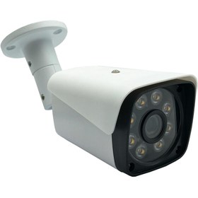 تصویر دوربین مداربسته بولت 5 مگاپیکسل دید در شب رنگی AHD مدل CA-1495 CCTV AHD Bullet 5mp WarmLight CA-1495