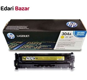 تصویر کارتریج لیزری اچ پی مدل 304A رنگ زرد CC532A HP_304A_CC532A_Yellow_Original_LaserJet_Toner_Cartridge