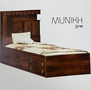 تصویر تخت خواب یک نفره مدل مونیخ 