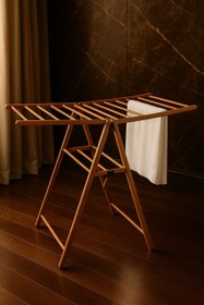 تصویر رخت آویز دوطرفه چوبی 