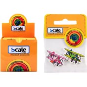 تصویر دکمه چوبی شکلدار اسکیل 