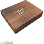 تصویر جعبه چوبی کیف پول و کمربند چرم مدل 10999 