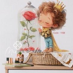 تصویر استیکر دیواری اتاق کودک مینوی گالری کد 1168 