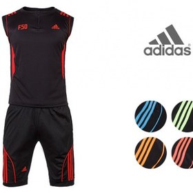 تصویر ست رکابی و شورت ورزشی adidasF50 | پوشاک مردانه 