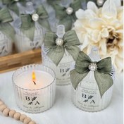 تصویر گیفت شمع کندل باکس (بسته 10 عددی)گیفت عروسی گیفت شمع قندانی 