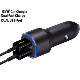 تصویر شارژر فندکی دو پورت 65 وات شیائومی MI Super Fast Dual Car Charger 