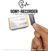 تصویر مینی ویس رکوردر ضبط صدا سونی مدل 7750 اصلی/ دارای حافظه داخلی 16 گیگ / دارای هندزفری جهت پخش / بدنه استیل / سنسور حساس به صدا/ 270 دسیبل / باتری 20 ساعت ضبط / مدل O17 / شنود صدا 