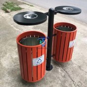 تصویر سطل زباله پارکی کد SZP012 