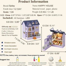 تصویر پک خانه مینیاتوری ( عروسکی) ساختنی دو طبقه بسیار زیباو جذاب 