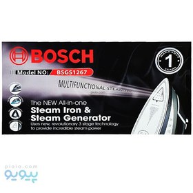 تصویر اتو بخار نانو سرامیک 26000 وات بوش مدل BSGS1267 Nano ceramic steam iron 26000 watts Bosch model BSGS1267